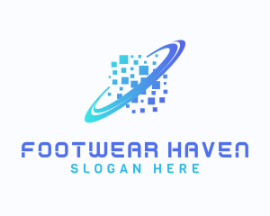 Pixelated Software Tech logo design