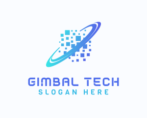 Pixelated Software Tech logo design