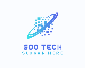 Pixelated Software Tech logo design