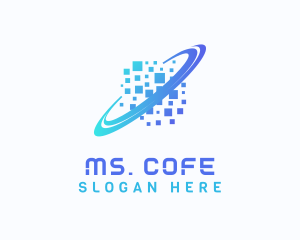 Pixelated Software Tech logo design