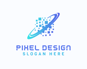 Pixelated Software Tech logo design