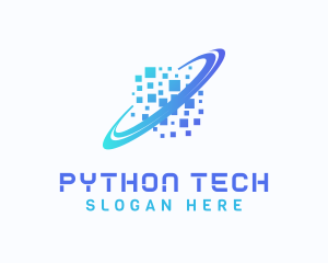 Pixelated Software Tech logo design