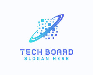 Pixelated Software Tech logo design