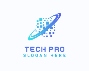 Tech - Pixelated Software Tech logo design