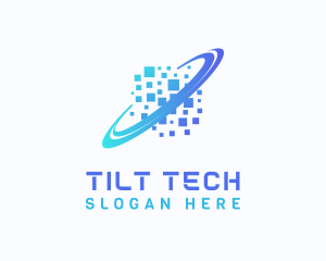 Pixelated Software Tech logo design