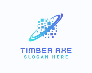 Pixelated Software Tech logo design