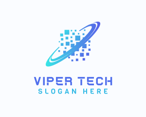 Pixelated Software Tech logo design