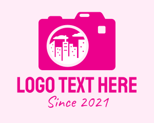 Gadget - Pink City Camera logo design