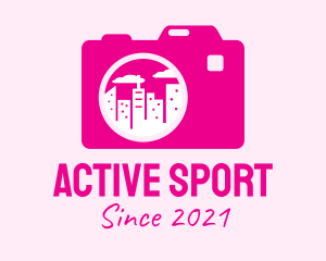 Aperture - Pink City Camera logo design