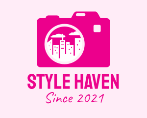 Electronic Device - Pink City Camera logo design