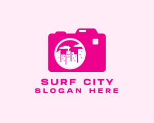 Pink City Camera  logo design