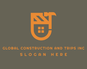 Contstruction - House Construction Hammer logo design