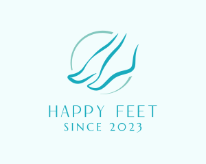 Feet - Food Massage Therapy logo design