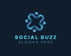 Social Network Startup logo design