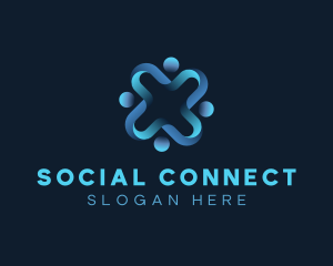 Social Network Startup logo design