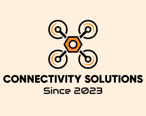 Wireless - Quadcopter Drone Maintenance logo design