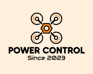 Control - Quadcopter Drone Maintenance logo design