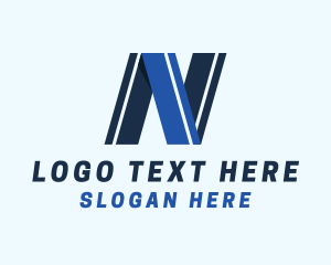 Modern Business Letter N Logo