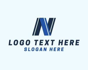 Consultant - Modern Business Letter N logo design