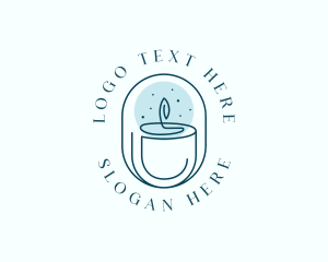 Relaxation - Candle Spa Wellness logo design