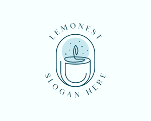 Unwind - Candle Spa Relaxation logo design