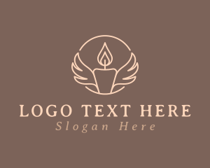 Ritual - Candle Light Wings logo design