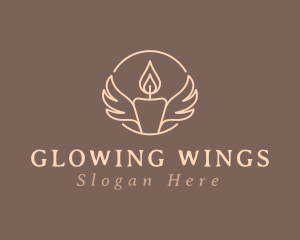 Candle Light Wings logo design