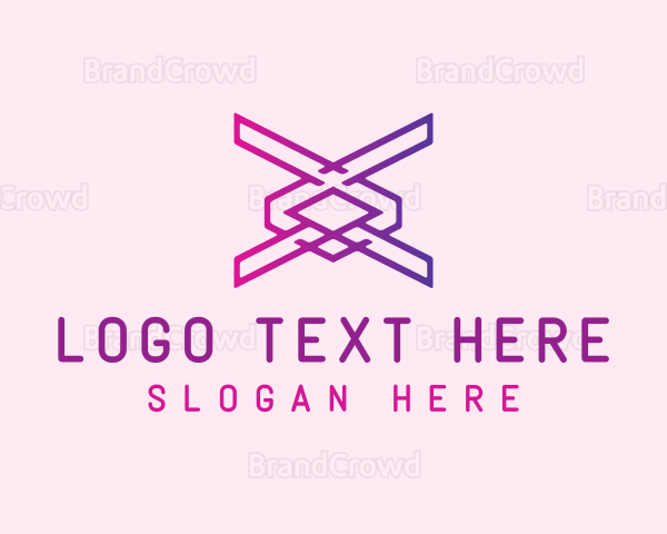Modern Technology Letter X Logo