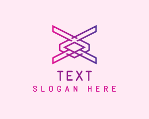 Modern Technology Letter X logo design