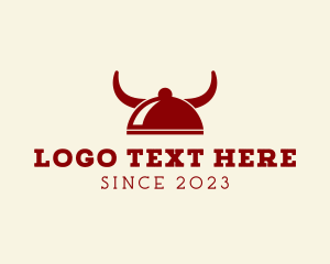 Food - Cloche Horns Buffet logo design