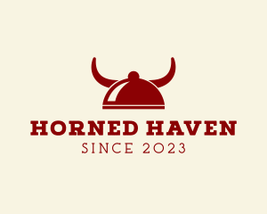 Cloche Horns Buffet logo design