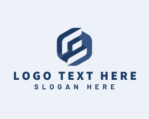 Letter E - Digital App Software logo design