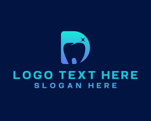 Letter D - Dental Tooth Health logo design