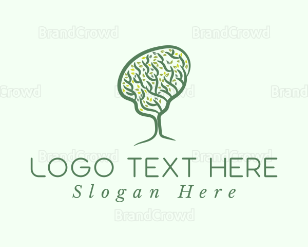 Green Brain Tree Logo
