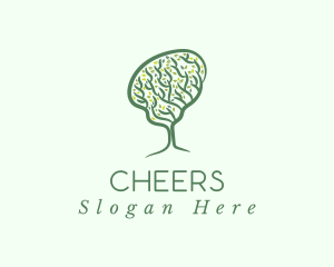 Yard Care - Green Brain Tree logo design