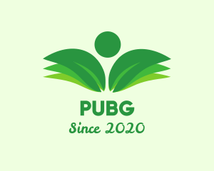 Home And Garden - Green Environmental Person logo design