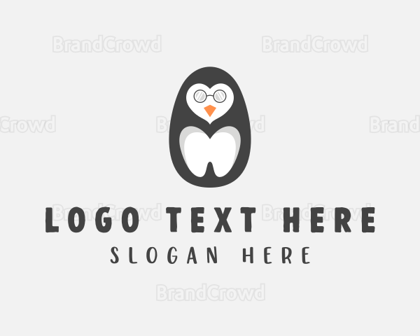 Tooth Penguin Dentistry Logo