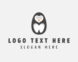 Penguin - Tooth Penguin Dentistry logo design