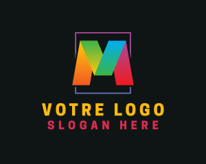 Multicolor - Multimedia Agency Letter M logo design