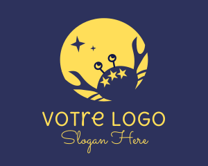 Space - Cancer Zodiac Sign logo design