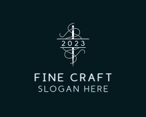 Needle Stitching Thread logo design