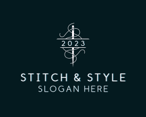 Needle Stitching Thread logo design