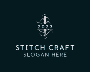 Needle Stitching Thread logo design