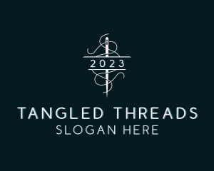 Needle Stitching Thread logo design