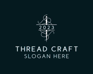 Stitching - Needle Stitching Thread logo design