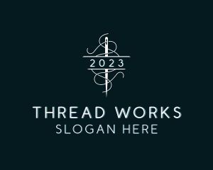 Needle Stitching Thread logo design