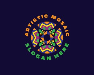 Mosaic - Mandala Pattern Mosaic logo design