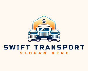 Truck Cargo Vehicle logo design