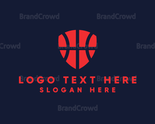 Basketball Sports Club Shield Logo