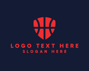 Ball - Basketball Sports Shield logo design